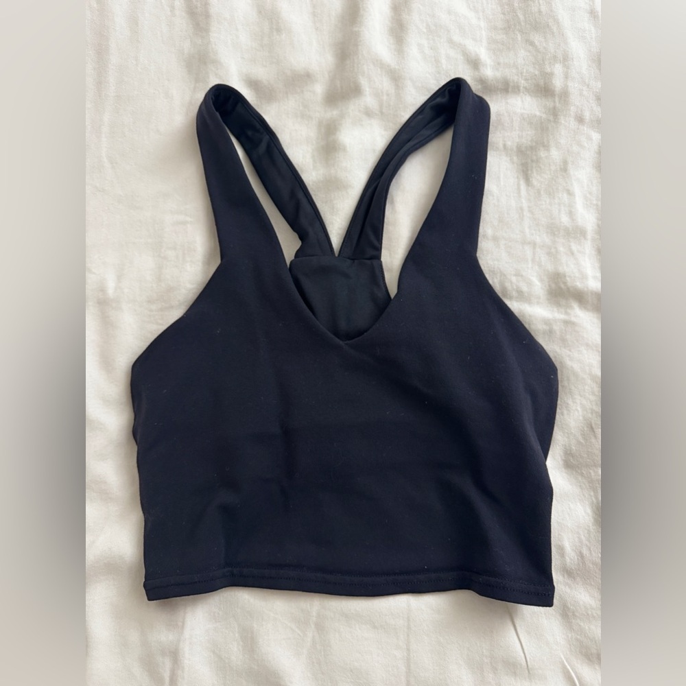 Alo Yoga Airbrush Real Bra Tank - Black, Size XS